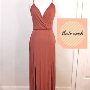 Dusty Pink Dress w/ Side Cut Outs 💕